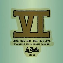 La Bella 767-6S Bass VI Stainless Roundwound Strings (26-95)