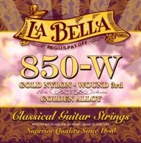 La Bella 850W Elite Classical MT Guitar Strings (wound 3rd), Full Set La Bella 850W Elite Classical MT Guitar Strings (wound 3rd), Full Set