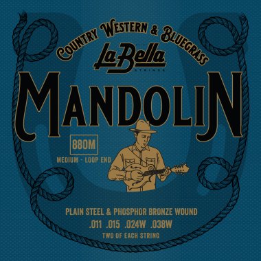 La Bella 880M Mandolin Strings, Medium 11-38