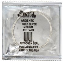 La Bella Argento AM Pure Silver Medium Tension D 4th String