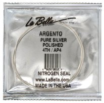 La Bella Argento Hand Polished D 4th, Single String