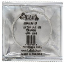 La Bella Argento SM Silver Plated Medium Tension, D 4th String