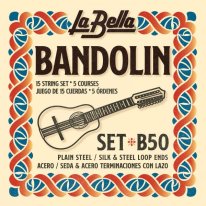 La Bella B50 Bandolin (15 strings in 5 courses), Full Set *B50