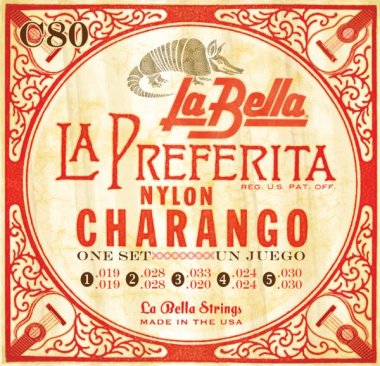 La Bella C80 Charango, Full Set