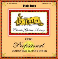 La Bella CB60-PE Contrabass Guitar Strings 85cm Scale Plain Ends