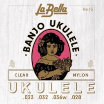 La Bella Clear Nylon Strings for Banjo Ukulele, Set No. 13