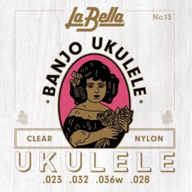 La Bella Clear Nylon Strings for Banjo Ukulele, Set No. 13