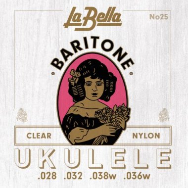 La Bella Clear Nylon Strings for Baritone Ukulele, Set No. 25
