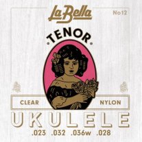La Bella Clear Nylon Strings for Tenor Ukulele, Set No. 12