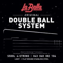 La Bella Double Ball Flat Wound Electric Bass Strings S500L (43-104)