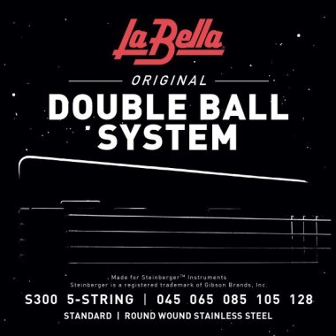 La Bella Double Ball Stainless Electric Bass Strings S300 (45-128)
