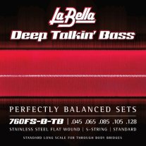 La Bella Flat Wound 760FS-B-TB 5-String Bass, Thru Body (45-128)