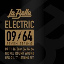 La Bella HRS-71 Nickel Plated Steel, 7-String 9-64