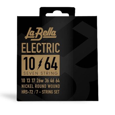 La Bella HRS-72 Nickel Plated Steel, 7-String 10-64