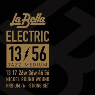 La Bella HRS-JM Nickel Plated Steel, Jazz Medium 13-56