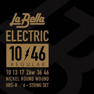 La Bella HRS-R Hard Rockin Steel Electric Guitar, Light 10-46