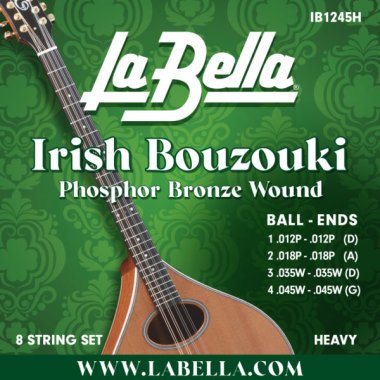 La Bella IB1245H Irish Bouzouki Heavy 12-45