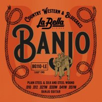 La Bella Loop End Banjo Guitar Strings BG110-LE, Full Set