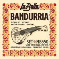 La Bella MB550 Bandurria Silver-Plated Wound 12-String Set