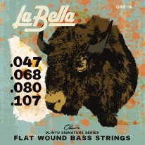La Bella OSF-4 Olinto Signature Flat Wound Bass Strings (47-107)