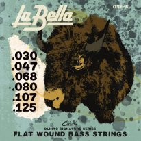 La Bella OSF-6 Olinto Signature Flat Wound Bass Strings (30-125)