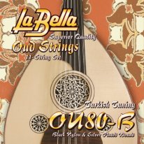 La Bella OU80-B Oud Turkish Tuning Black Nylon 11 string set