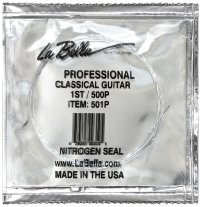 La Bella Professional 501P Single (e) String, HT Nylon, .029