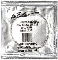La Bella Professional 502P Single (b) String, HT Nylon, .033