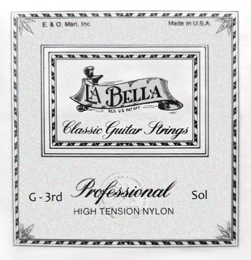 La Bella Professional 503P Single (g) String, HT Nylon, .040