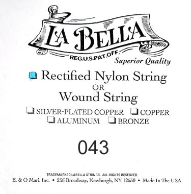 La Bella Rectified Nylon .043, Single String