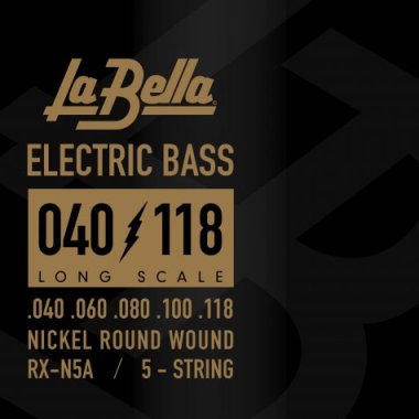 La Bella RX-N5A Nickel-Plated Bass Guitar strings (40-118)
