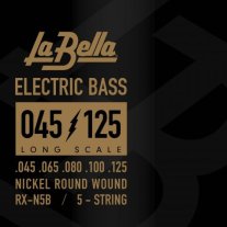 La Bella RX-N5B Nickel-Plated Bass Guitar strings (45-125)
