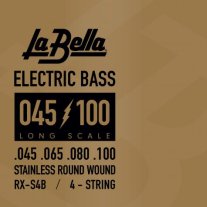 La Bella RX-S4B Stainless Steel Bass Guitar strings (45-100)