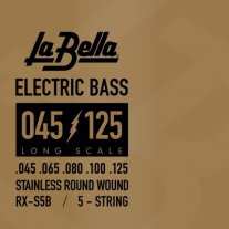 La Bella RX-S5B Stainless Steel Bass Guitar strings (45-125)