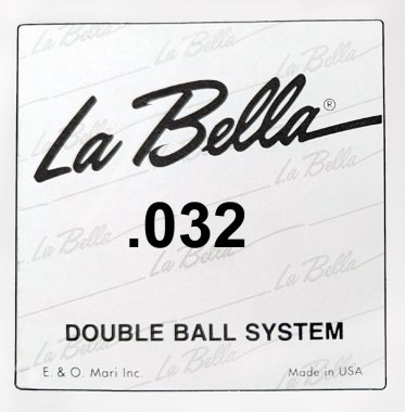 La Bella S032 Double Ball Steinberger Guitar String, .032 Single
