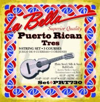 La Bella Set 730 Puerto Rican Tres Ball End 9 strings