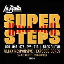 La Bella SS40-B Super Steps Extra Light 5 String Bass Strings (40-118)