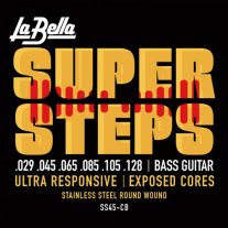 La Bella SS45-CB Super Steps Standard 6 string Bass Strings 29-128