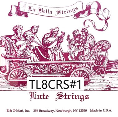 La Bella TL 8crs. #1 8 Course Tenor Lute, Full Set