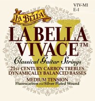 La Bella Vivace Carbon Classical Guitar String MT VIV-M1, .024