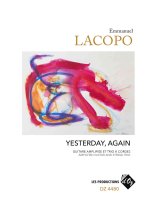 Lacopo | Yesterday, Again for amplified guitar and string trio