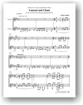 Lament and Chant for two Guitars | Glenn Caluda