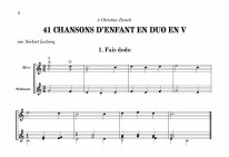 Leclercq | 41 chansons d'enfant en Ve for 2 guitars