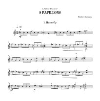 Leclercq | 8 Papillons for solo guitar