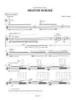 Lemay | Solitude oubliee for saxophone