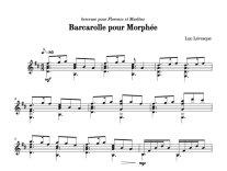 Levesque | Barcarolle pour Morphee for solo guitar