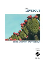 Levesque | Suite Western Cactustown for 4 guitars