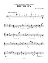 Lindsey-Clark | Elegy for Dipa for solo guitar