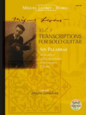 Llobet | Vol. 5 Transcriptions for Solo Guitar, Sin Palabras
