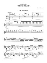 Loncar | Who is Adam? for solo guitar